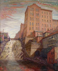 Foss sörfőzde (olaj, vászon)