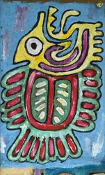 MYTHOLOGICAL FIGURE OF LATIN AMERICA, 2012 (akril, juta vászonra, fakeretre feszítve)