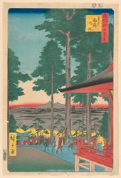 Inari szentély Ojiban (Oji Inari no yashiro) A Száz sorozatból Edo híres kilátásai