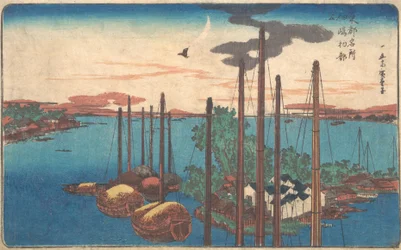 Tsukudajima első Hototogisuja, szamárvirág 1830. , p szamár bly 1830.