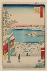 Kilátás a hegytetőről, Yushima Tenjin szentély