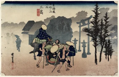 Reggeli köd, Mishima, c. 1833