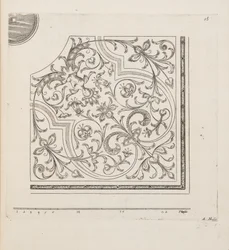 Design for Parterre, Theater des Plans et Jardinages, Pub.1652 (metszet)