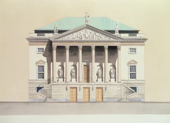 Deutsche Staatsoper, Berlin, Németország 18. századi homlokzat