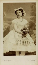 Marfa Muravyeva balett-táncos portréja 1838-1879, 1863.