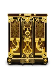 Louis XIV petit armoise, 1700-1710 körül (ormolu, sárgaréz, teknősbékahéj, ébenfa és intarzia)