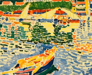 Csónakok Collioure kikötőjében, 1905 körül (olaj, vászon)