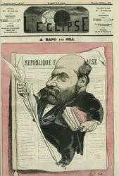 Arthur Ranc (1831-1908), francia újságíró és politikus. Borító a Gill „” L