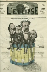 Auguste Vacquerie (1819-1895), Victor Hugo (1802-1885), Charles Hugo (1826-1871) és Paul Meurice (1818-1905), francia irodalmárok. Borító a Gill „” L