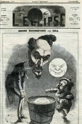 Henri Rochefort (1831-1913) francia újságíró, író és politikus. Borító a Gill „” L