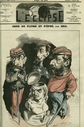 Toll és kard emberei: Louis Leon Faidherbe (1818-1889), francia katonaság, Camille Cremer (1840-1876), francia tábornok és Philippe Toussaint Joseph Bordone (1821-1892), orvos és katona. Borító a Gill „” L