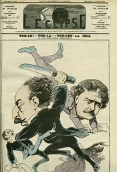 Ifjabb Alexandre Dumas (1824-1895), francia levélember és Ernesto Rossi portréja. Borító a Gill „” L