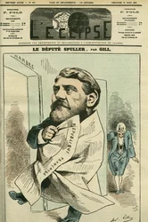 Eugene Spuller (1835-1896) francia jogász, újságíró, író és politikus portréja. Borító a „” L