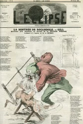 Rocamel bérleti díja, a “La Petite Presse” hirdetése. Borító a Gill „” L