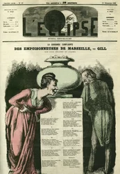 A „Poisonneuses de Marseille” nagy siralom”. Borító a Gill „” L