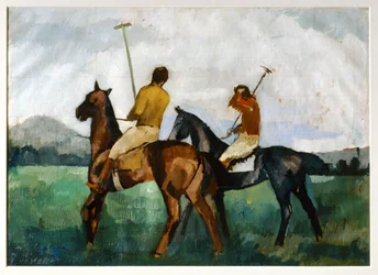Polo players (festmény vászonra)