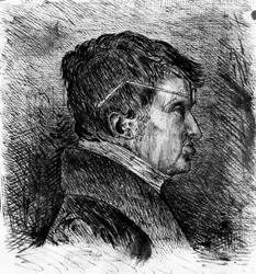Andre Marie Ampere önarcképe 19. század (metszet)