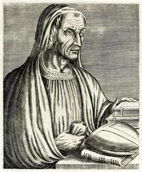 Gregory of Tours a ?True Portraits? André Thévet 1594-ben jelent meg
