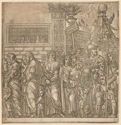 Julius Caesar diadala: Férfiak, nők és gyermekek körmenete, 1593-99.
