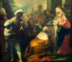 A mágusok imádása, részlet a három királyról, 1750 körül 87285 részlet