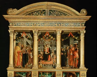 Oltárkép a veronai Szent Zénó templomban ...