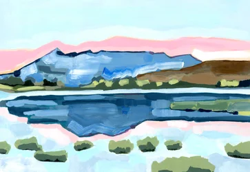 Cool Reflections, 2024 (akril, papír)