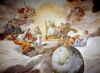 Az isteni tudás allegóriája. Andrea Sacchi (1599-1661), 1629-1633, Palazzo Barberini, Galleria Nazionale d