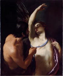 Icarus és Dedale (Icarus és Daedalus) Andrea Sacchi (1599-1661) festménye a 17. század eleje Genes, Musei di Strada Nuova (ex Palazzo Rosso)