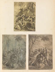 Pásztorok imádása, Mózes megmentve a Nílusból, kb. 1540-44.