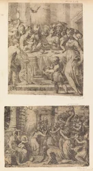 A mágusok imádása, kb. 1542-46 .