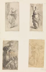Két nő, Mars és Ámor, Diana, kb. 1536-38.
