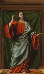 Krisztusi áldás, 1520 körül (olaj, fa)
