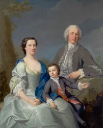 Sir Robert és Lady Smyth fiukkal, Hervey-vel