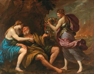 Lót és lányai, 1650-es évek.