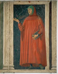 Francesco Petrarca, filozófus és humanista (festmény vászonra)