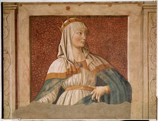 Eszter királynő portréja (freskó