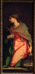 Antiochiai Szent Margarita, Szent Ágnes oltárképe (festmény, 1525-1528)