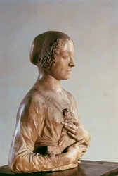 Nő csokorral, 1475-80 körül (márvány)