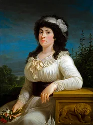 Marianna Movigia Reina portréja (olaj, vászon)