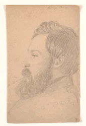 Férfi portré profil balra