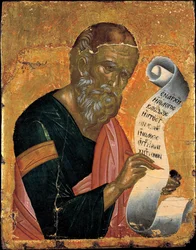Szent János evangélista, aki a Jelenéseket írja, 1455 körül