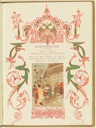 Műsor M. Glinka Élet a cárnak című operájához, 1896.