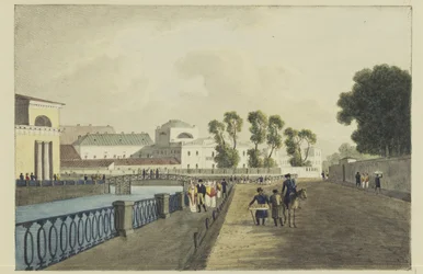 Az Apraksin-ház a Fontanka folyónál, 1821-1822