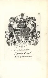 James Cecil, Salisbury 5. grófjának címere és címere