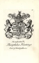 Theophilus Hastings, Huntingdon 9. grófjának címere és címere