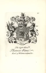 Thomas Fane, Westmoreland 8. grófjának címere és címere