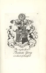 Thomas Grey, Stamford 2. grófjának címere és címere