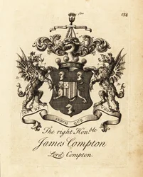 James Compton jobboldal címere, Lord Compton, Northampton 5. grófja
