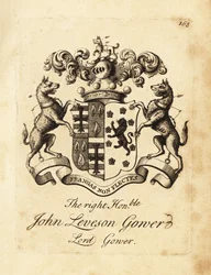 John Leveson Gower jobboldal címere, Lord Gower