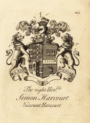 Simon Harcourt jobboldal címere